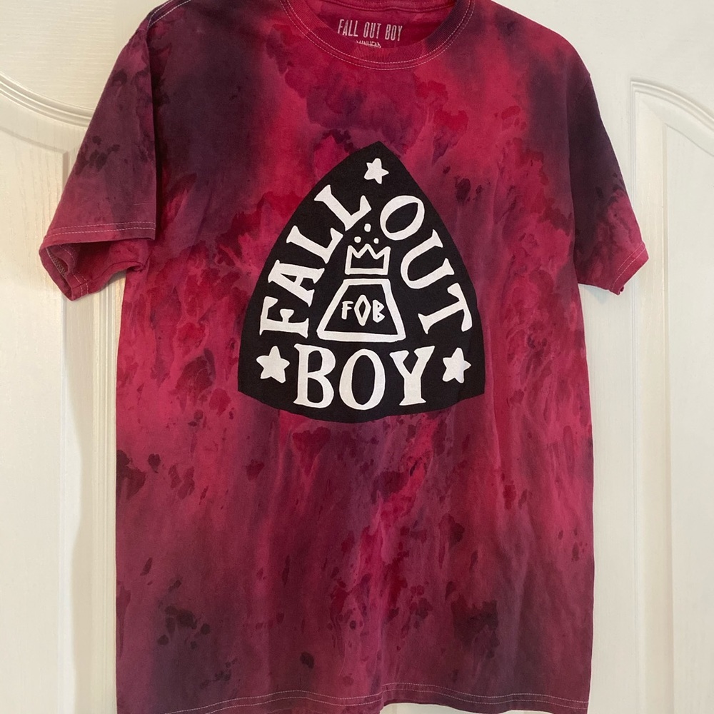 Fall Out Boy Red and Black Tye Dye T-Shirt